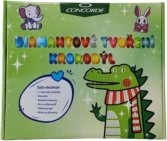 Diamantové tvoření Concorde – krokodýl