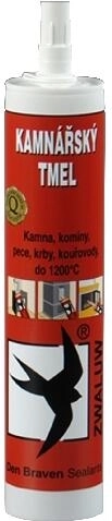 Kamnářský tmel 280 ml černý Den Braven