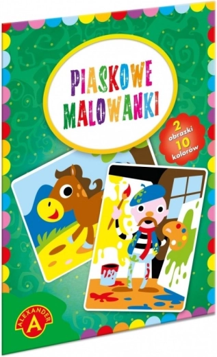 Pískové malování malíř a koník – kreativní sada pro děti