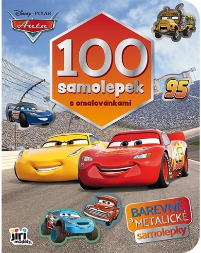 100 samolepek s omalovánkami Auta