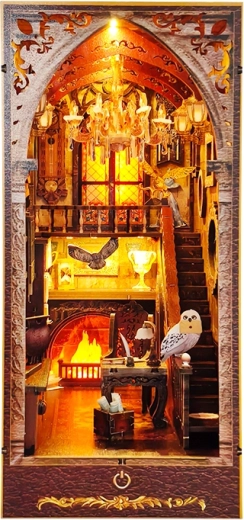 3D skládačka zarážka na knihy – magický dům