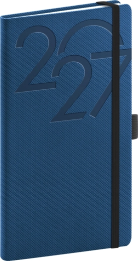 Notique kapesní diář Ajax 2027 modrý 9 x 15,5 cm