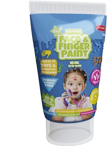 Boti Natural modrá barva na malování prsty a obličej 65 ml