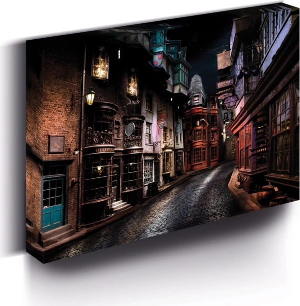 LED obraz 30×40 cm Harry Potter – Příčná ulice