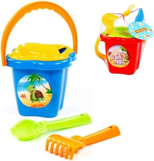 Sada na písek s květinovým kyblíkem – střední