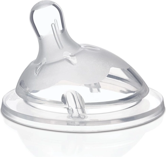 Chicco savička NaturalFeeling ze silikonu, pomalý průtok, 0m+, 1 ks