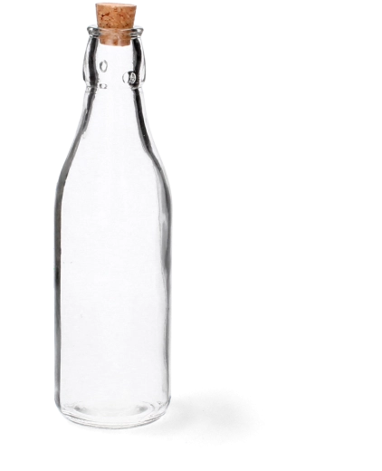 Skleněná láhev s korkem 225 ml