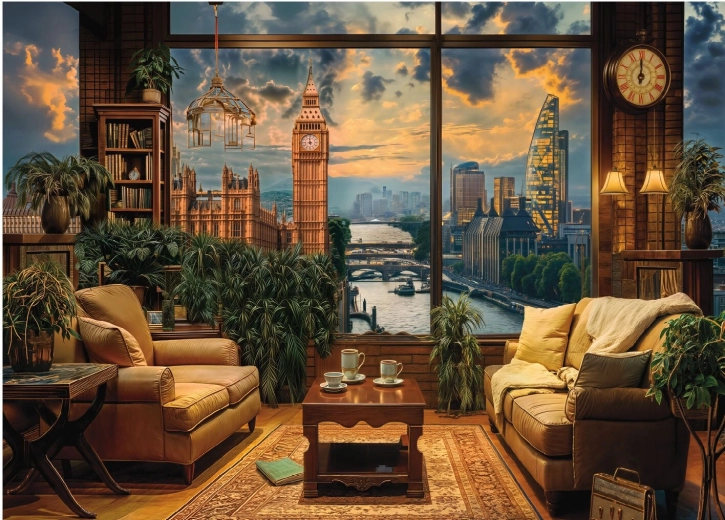 Puzzle DINO Malovaný Londýn 3000 dílků