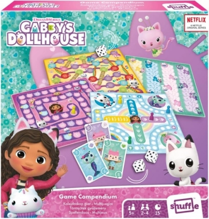 Gabby’s Dollhouse Kaleidoskop – sada deskových a karetních her pro děti