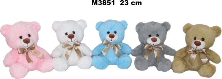 Plyšový medvídek 23 cm s mašlí