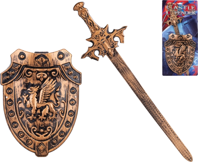 Sada rytířského meče a štítu pro děti
