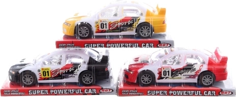 Sportovní auto na setrvačník - 1 kus