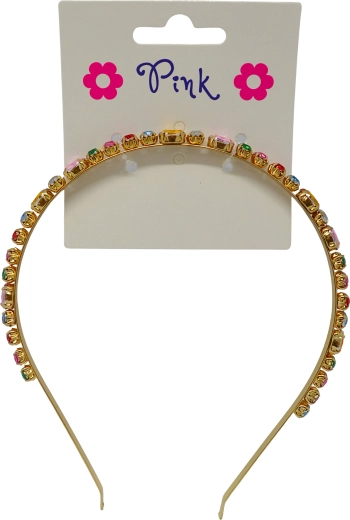Čelenka s barevným akrylovým diamantem pro holčičky