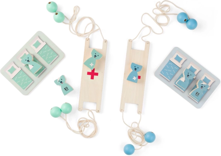 Zachraň pejska – balanční dřevěná kooperativní hra