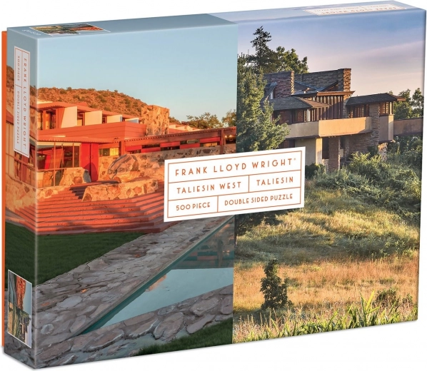 Oboustranné puzzle Frank Lloyd Wright: Taliesin a Taliesin West 500 dílků