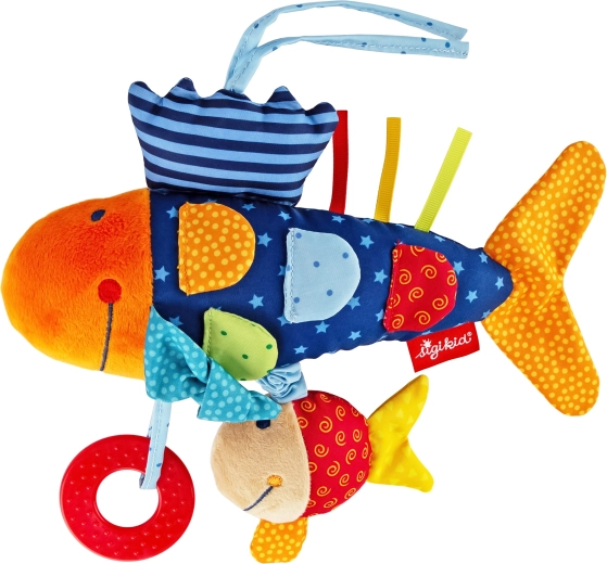 Aktivní plyšová rybka pro miminka 26 cm Sigikid