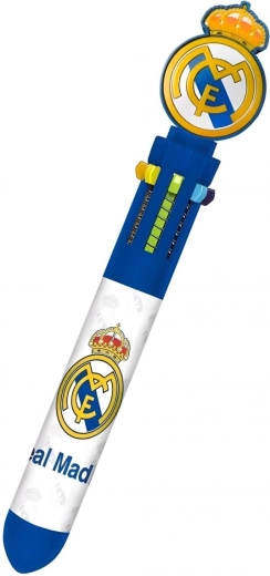 Vícebarevné pero Real Madrid s 3D topperem - 1 kus