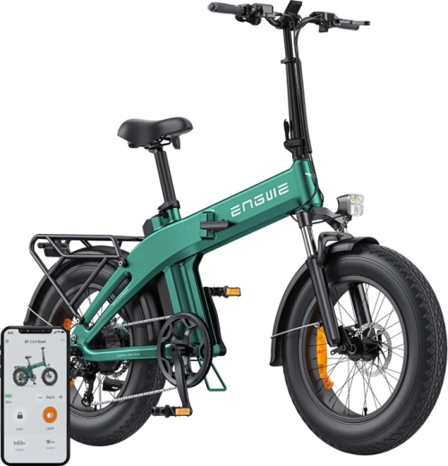 Engwe ep-2 3.0 boost skládací elektrické kolo 250 w 20" zelené