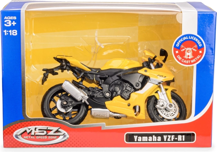 Kovový model motorky Yamaha YZF‑R1 1:18