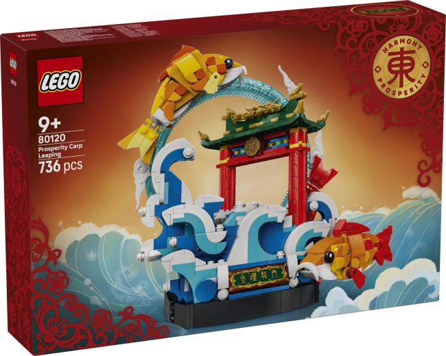 LEGO Chinese Festivals kapr skákající přes dračí bránu - 1 kus