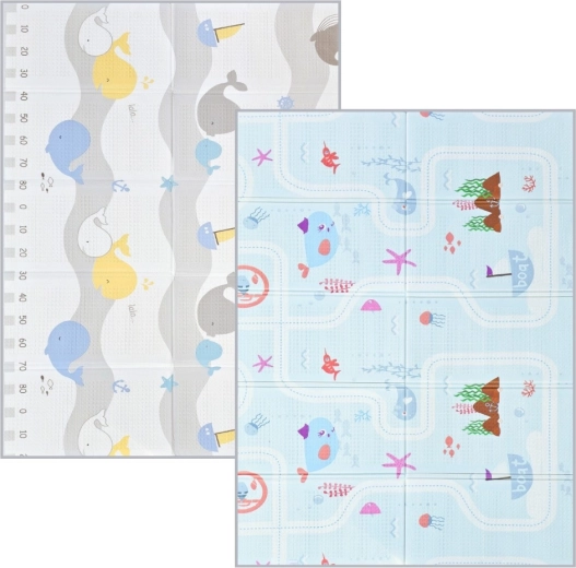 NANNA skládací oboustranná pěnová podložka na hraní moře 200 × 150 cm