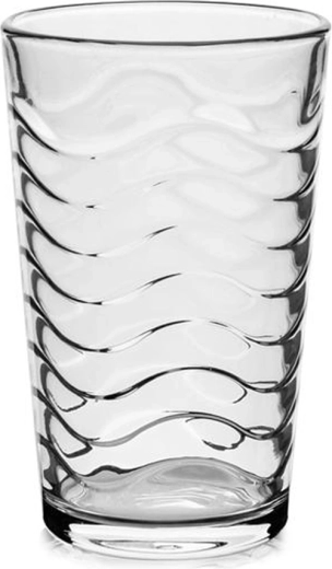 Sklenice TORO 210 ml se vzorem vln