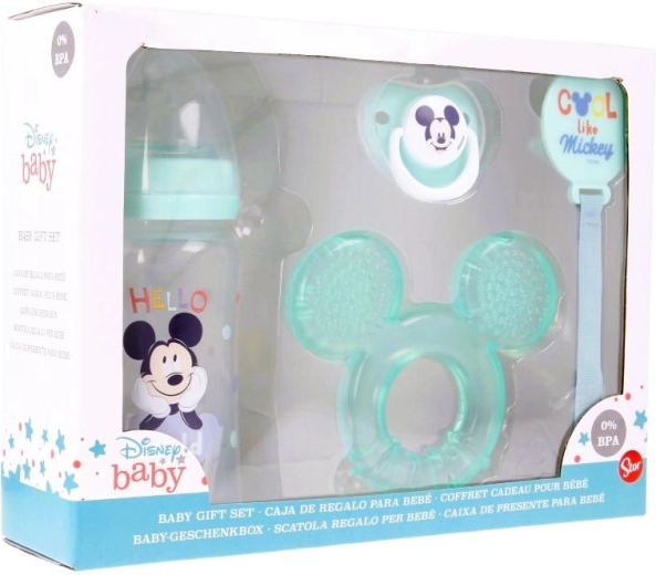 Kojenecká dárková sada Mickey - 4dílná