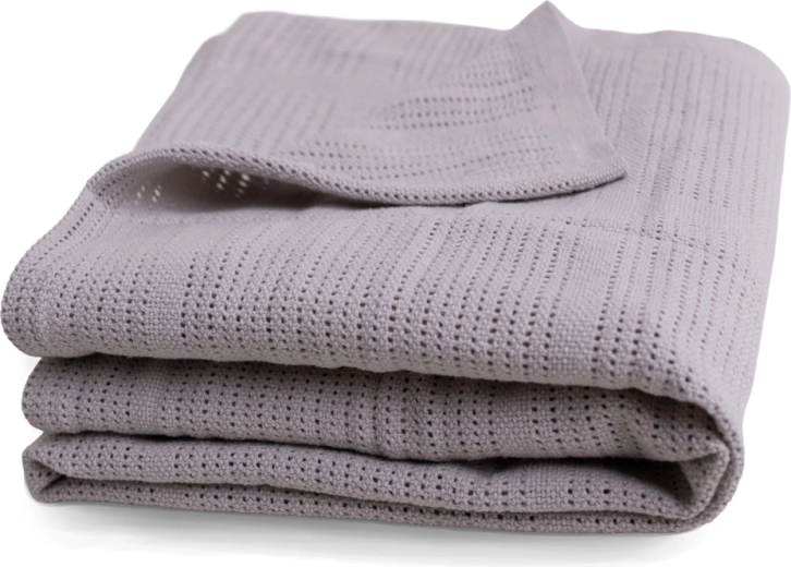 Babymatex bavlněná úpletová deka sisi šedá 75 × 100 cm