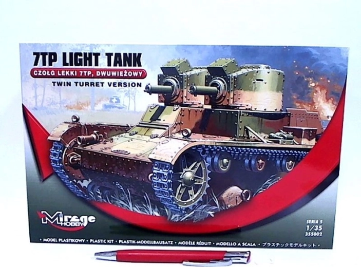 Mirage Hobby lehký tank 7TP dvouvěžový – plastiková stavebnice