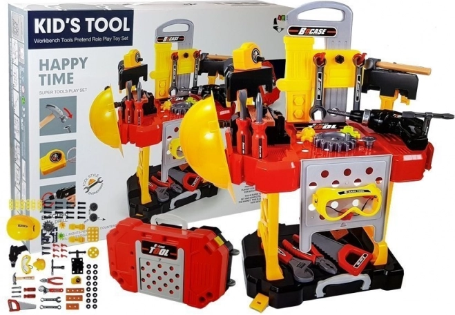 Dětská dílna 3v1 s nářadím a kufříkem