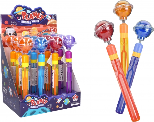 Svítící bublifuk planeta, 70 ml, 28 cm