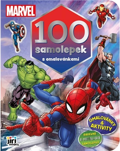 Marvel omalovánky se 100 samolepkami