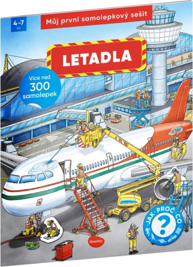 Můj první samolepkový sešit – Letadla