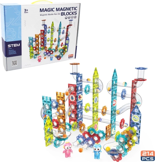 Magnetická kuličková dráha Sparkys, 214 dílků