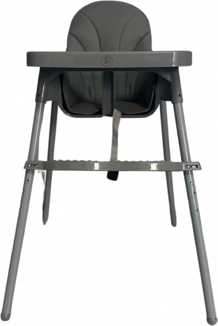 Jídelní židlička pro děti, šedá