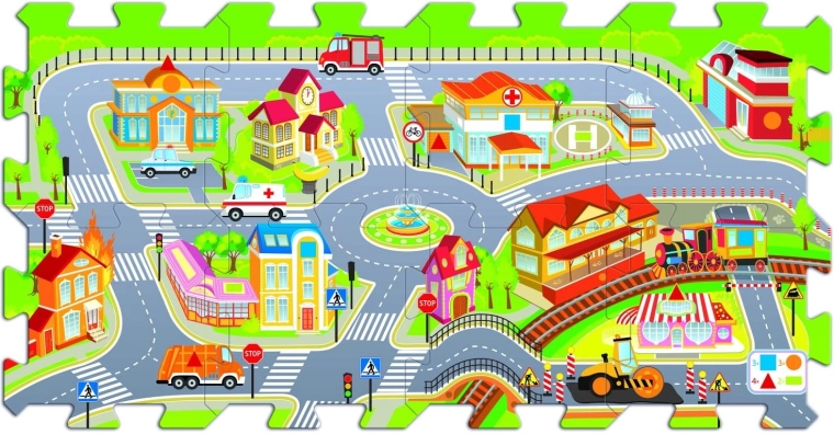 Město - pěnové puzzle - 1 kus