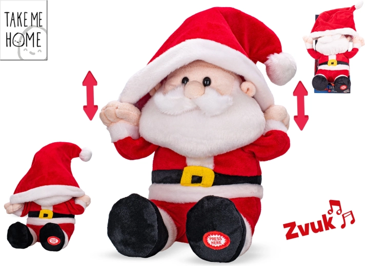 Interaktivní plyšový Santa Claus Take Me Home
