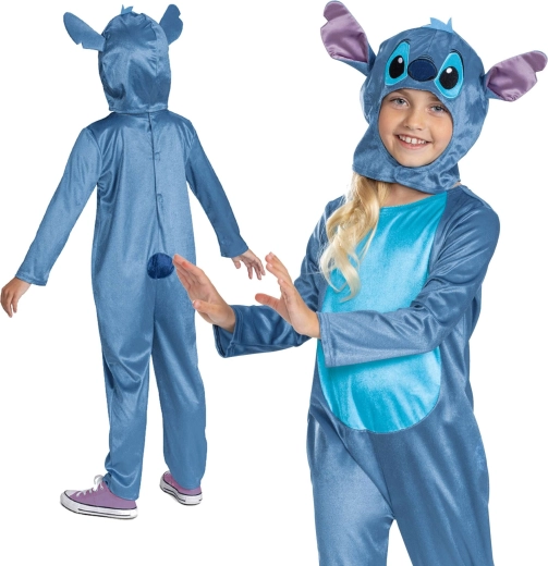 Dětský kostým STITCH – kigurumi 127–136 cm (7–8 let)