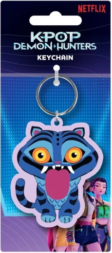 Gumová klíčenka K-pop Demon Hunters – modrý tygr