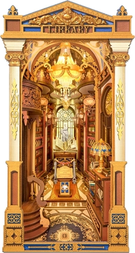 RoboTime knižní koutek Knihovna divů – DIY 3D skládačka s LED