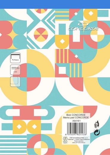 Blok CONCORDE A4 čistý, 50 listů
