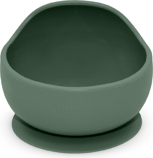 Silikonová miska s přísavkou PETITE&MARS Take&Match Misty Green 360 ml
