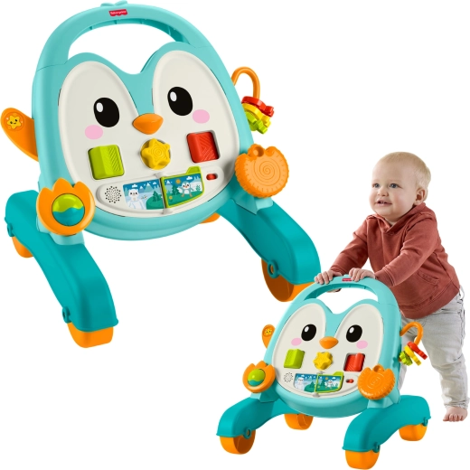 Fisher-Price hudební chodítko a pchátko tučňák 2 v 1
