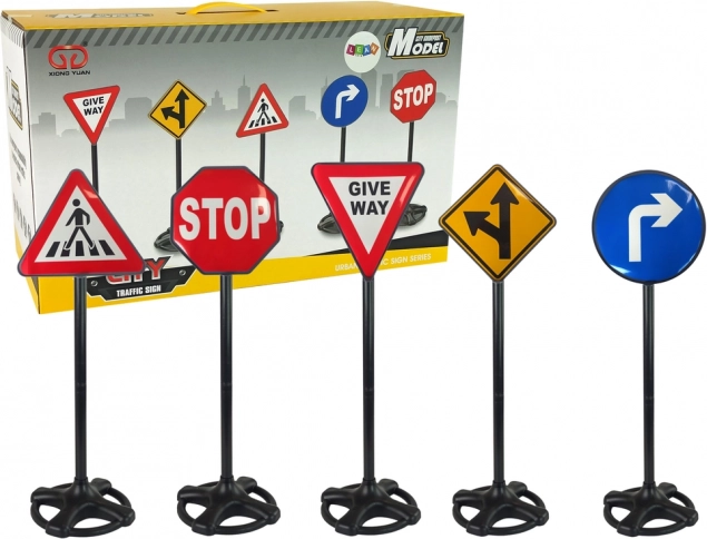 Velká vzdělávací sada dopravních značek 82 cm