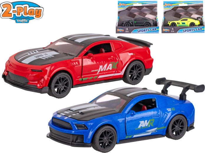 2-Play Traffic sportovní auto se zpětným chodem 11,5 cm