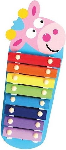 Dětský dřevěný xylofon žirafa