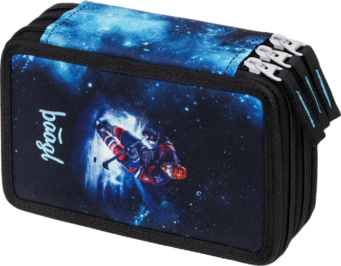 školní penál třípatrový hokej