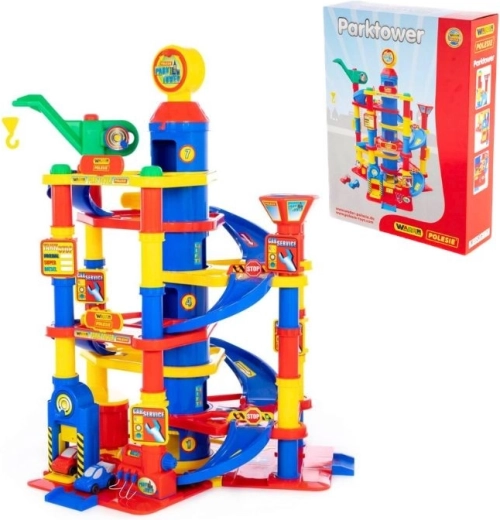 Park Tower parkovací garáž se 7 patry a autíčky