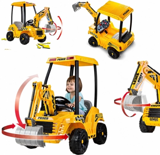 Elektrický bagr Feber Super Digger 12 V s baterií LT