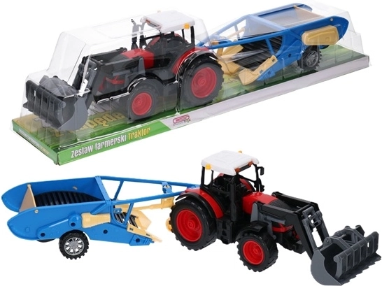 Traktor se zemědělským příslušenstvím Gazelo